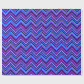 Papier Cadeau Blue and purple zigzag (Plat)