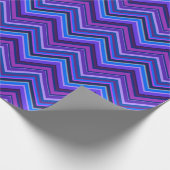 Papier Cadeau Blue and purple zigzag (Coin)