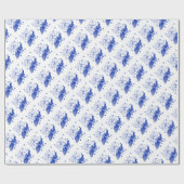 Papier Cadeau Blue and White Japanese traditional (Plat)