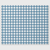 Papier Cadeau Blue Argyle Golf Pattern Wrapping Paper (Plat)
