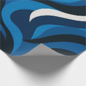 Papier Cadeau Blue Artsy Wrapping Paper (Coin)