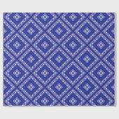 Papier Cadeau Blue Bandana Design (Plat)