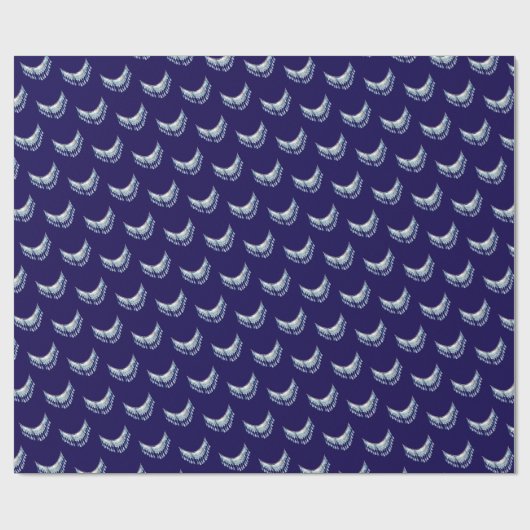 Papier Cadeau Blue Boho Fringe (Plat)