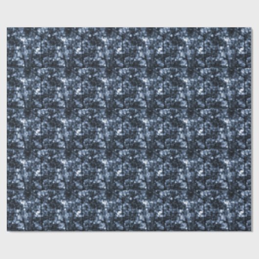 Papier Cadeau Blue Bokeh (Plat)