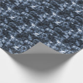 Papier Cadeau Blue Bokeh (Coin)