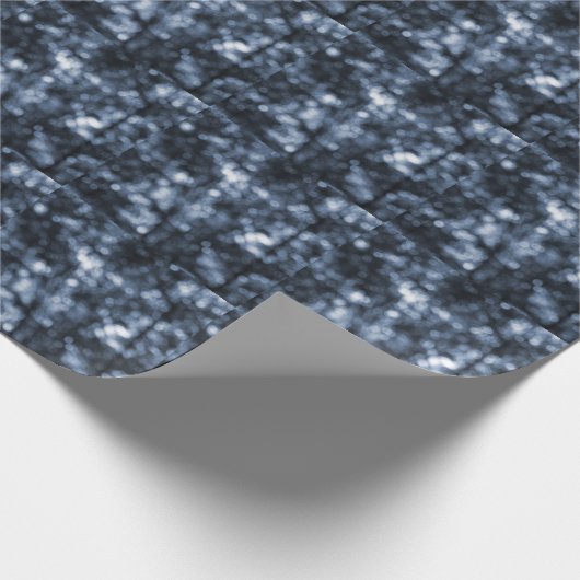 Papier Cadeau Blue Bokeh (Coin)