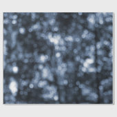 Papier cadeau Blue Bokeh (Plat)