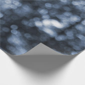 Papier cadeau Blue Bokeh (Coin)