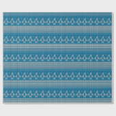 Papier Cadeau Blue Bouton (Plat)