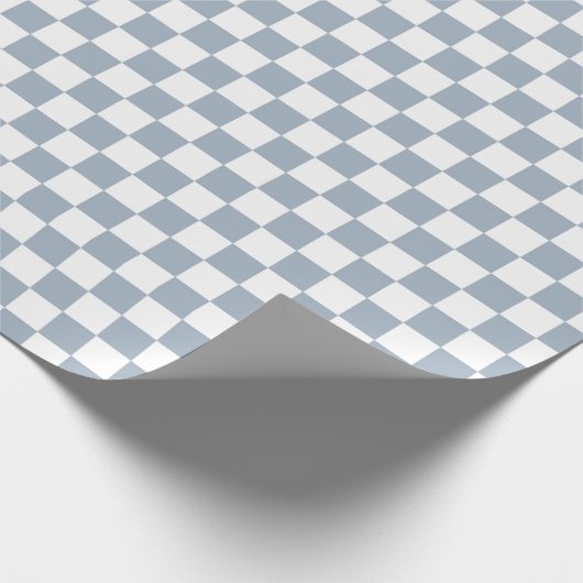 Papier Cadeau Blue Checker Checkerboard Checkered 00s 90s Check (Coin)