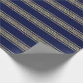 Papier Cadeau Blue Christmas wrapping paper  (Coin)