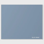 Papier Cadeau Blue Crane bleu color (Plat)