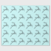 Papier Cadeau Blue Deer (Plat)