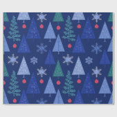 Papier Cadeau Blue d'hiver (Plat)