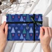 Papier Cadeau Blue d'hiver