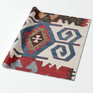 Papier Cadeau Blue Diamond Arrow Konya // 19e siècle