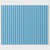 Papier Cadeau blue faded stripes with dots (Plat)