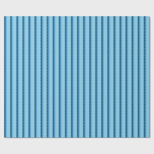 Papier Cadeau blue faded stripes with dots (Couture)