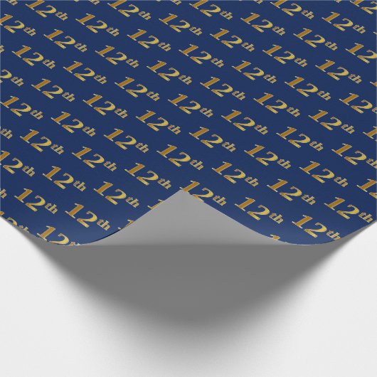 Papier Cadeau Blue, Faux Gold 12e (Douzième) (Coin)