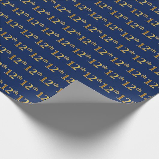 Papier Cadeau Blue, Faux Gold 12e (Douzième) (Coin)