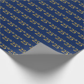 Papier Cadeau Blue, Faux Gold 25e (Vingt-cinquième) (Coin)