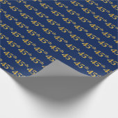 Papier Cadeau Blue, Faux Gold 45e (Quarante-cinquième) (Coin)