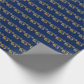 Papier Cadeau Blue, Faux Gold 65e (Soixante-cinquième) (Coin)