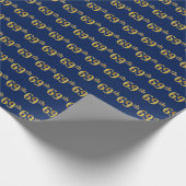 Papier Cadeau Blue, Faux Gold 69e (Soixante-Neuvième) (Coin)