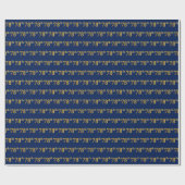 Papier Cadeau Blue, Faux Gold 78e (Soixante-dix-huitième) (Plat)