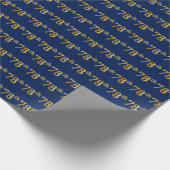 Papier Cadeau Blue, Faux Gold 78e (Soixante-dix-huitième) (Coin)