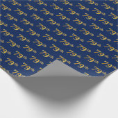 Papier Cadeau Blue, Faux Gold 79e (Soixante-dix-neuvième) (Coin)