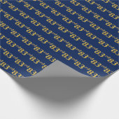 Papier Cadeau Blue, Faux Gold 83e (Quatre-vingt-troisième) (Coin)