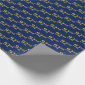 Papier Cadeau Blue, Faux Gold 92e (Quatre-vingt-dix-deuxième) (Coin)