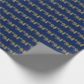 Papier Cadeau Blue, Faux Gold 94e (Quatre-vingt-quatorzième) (Coin)