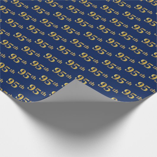 Papier Cadeau Blue, Faux Gold 95e (Quatre-vingt-quinze) (Coin)