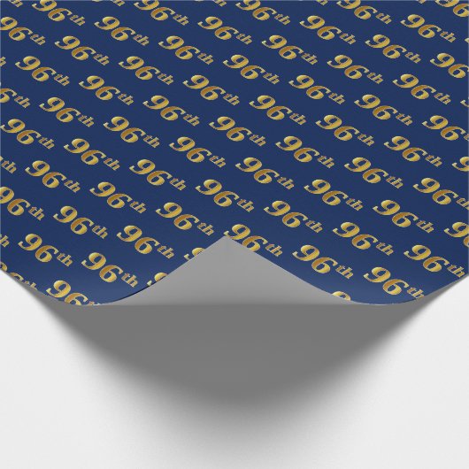 Papier Cadeau Blue, Faux Gold 96e (Quatre-vingt-seizième) (Coin)