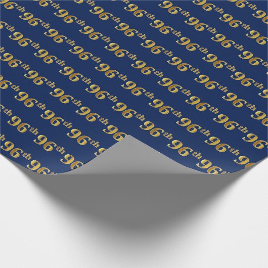 Papier Cadeau Blue, Faux Gold 96e (Quatre-vingt-seizième) (Coin)