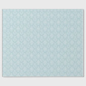 Papier Cadeau Blue Floral Damask (Plat)