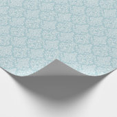 Papier Cadeau Blue Floral Damask (Coin)