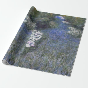 Papier Cadeau Blue Forest Path Impressionist Oilpaint