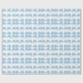 Papier Cadeau Blue French Toile Pattern (Plat)