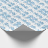 Papier Cadeau Blue French Toile Pattern (Coin)