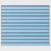 Papier Cadeau Blue/Gray and Pastel Blue Stripes (Plat)