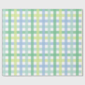 Papier Cadeau Blue Green Pastel En vichy Motif (Plat)