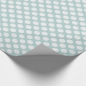 Papier Cadeau Blue Happy Faces Anniversaire (Coin)