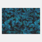 Papier cadeau Blue Hawaiian Palms (Devant 2)