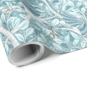 Papier Cadeau Blue Heron's Serene Nesting Place (Coin rond)