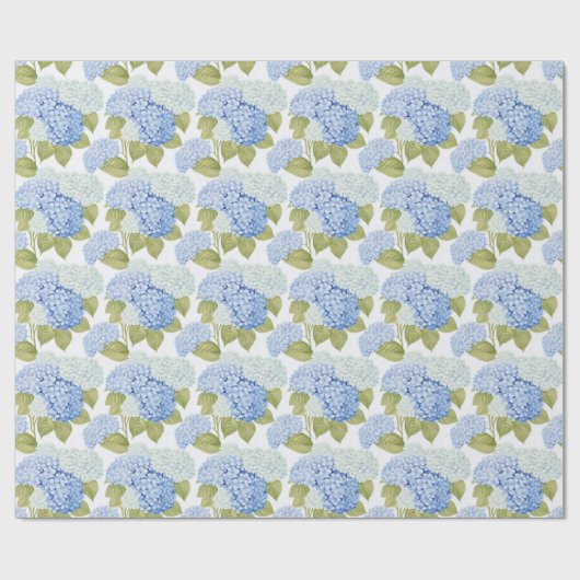 Papier Cadeau Blue Hydrangea Bliss (Plat)