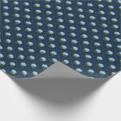 Papier Cadeau Blue Hydrangea Grandmillennial (Coin)