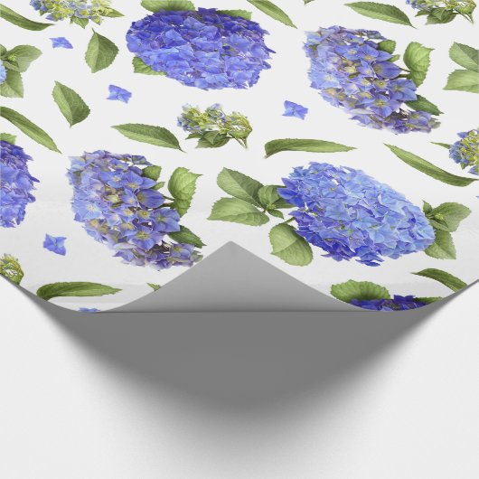 Papier Cadeau Blue Hydrangeas (Coin)